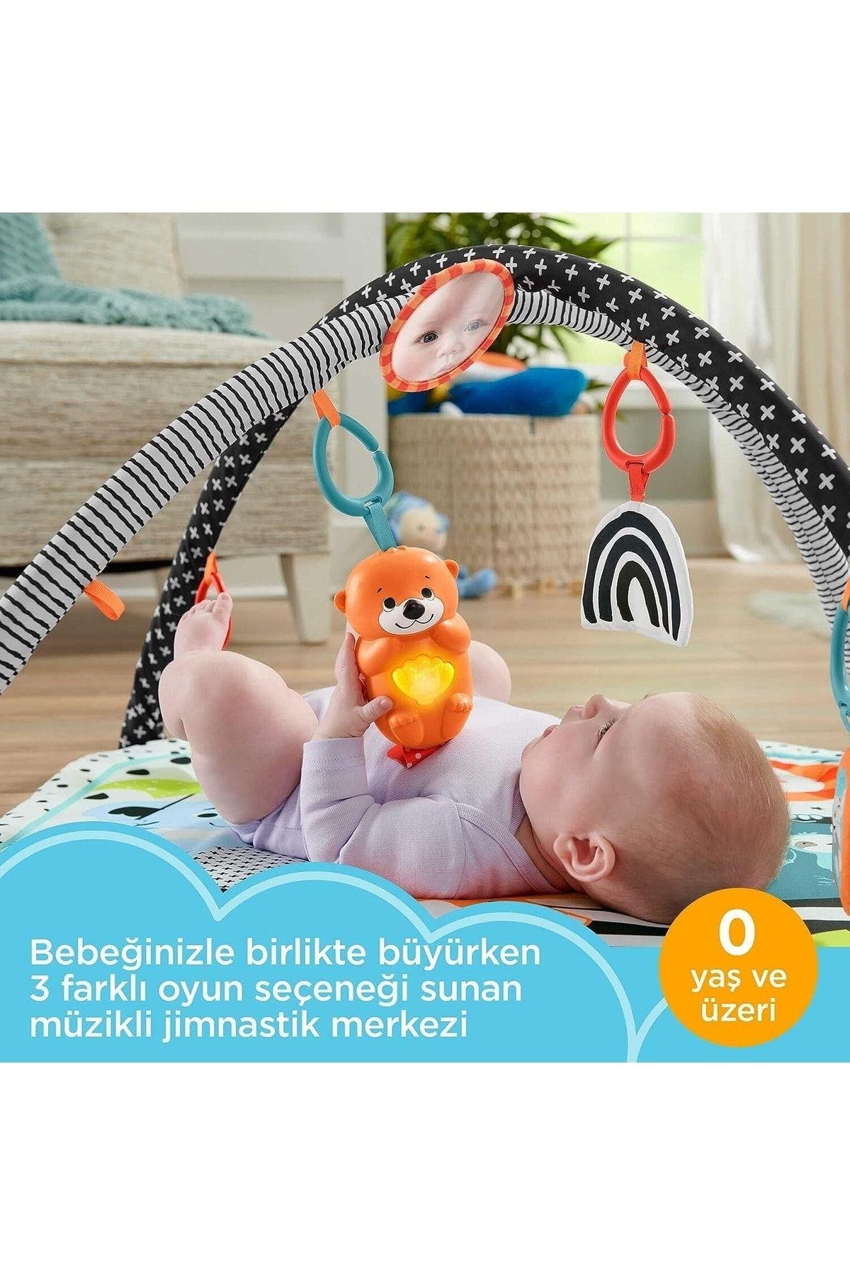 FISHER PRICE Fisher-price, Neşeli Hayvanlar 3ü1 Arada Jimnastik Merkezi Hbp41-Eğitici Oyuncak