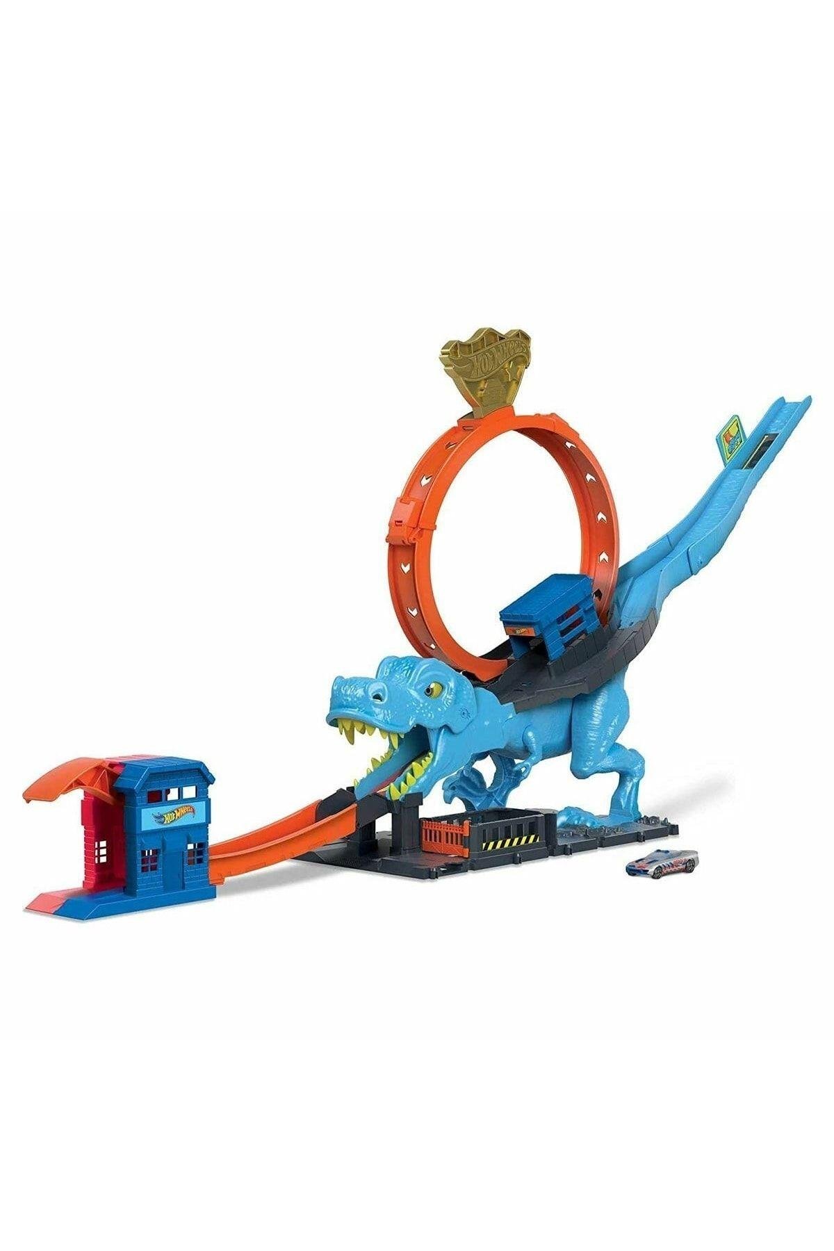 Hot Wheels Dinozor ile Mücadele Oyun Seti HKX42-Araba Garaj ve Setleri