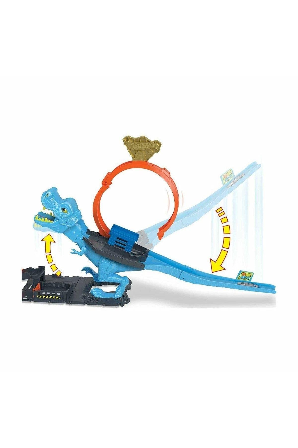 Hot Wheels Dinozor ile Mücadele Oyun Seti HKX42-Araba Garaj ve Setleri