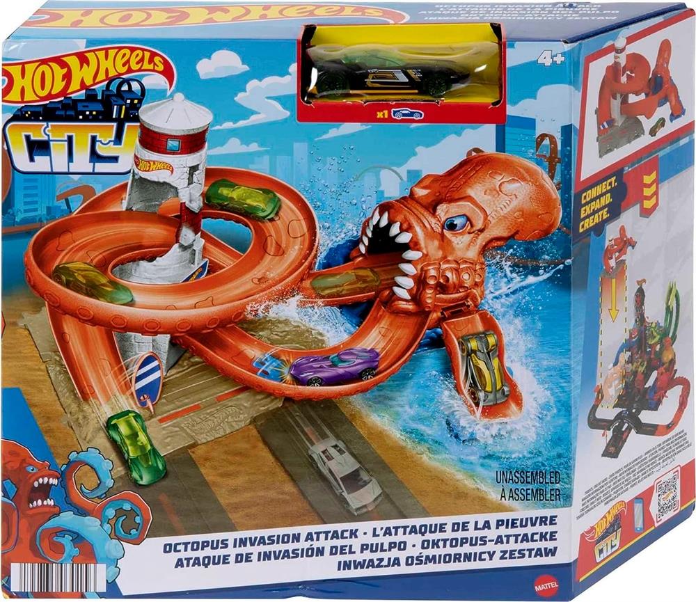 Hot Wheels Düşman Yaratıklar Oyun Seti HDR29-HDR31-Araba Garaj ve Setleri