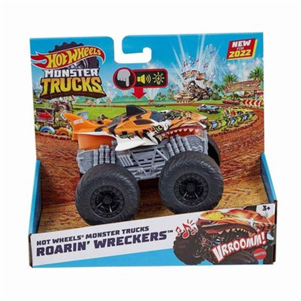 Hotwheels Monster Trucks Kükreyen Arabalar HDX62-Araba Garaj ve Setleri