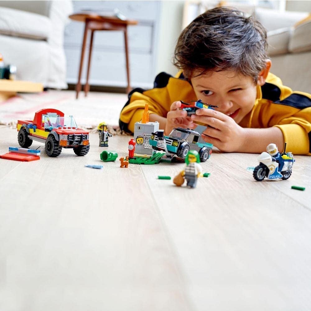LEGO City İtfaiye Kurtarma Operasyonu ve Polis Takibi 60319-Lego