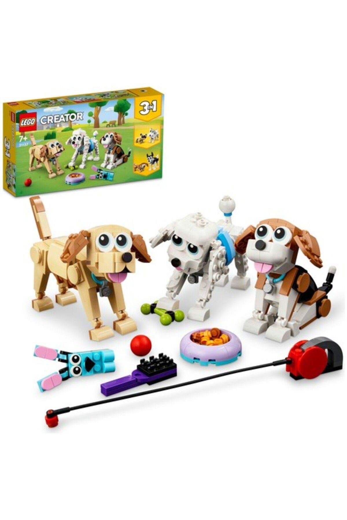 LEGO ® Creator Sevimli Köpekler 31137 - 7 Yaş ve Üzeri Çocuklar için Oyuncak Yapım Seti (475 Parça)-Lego