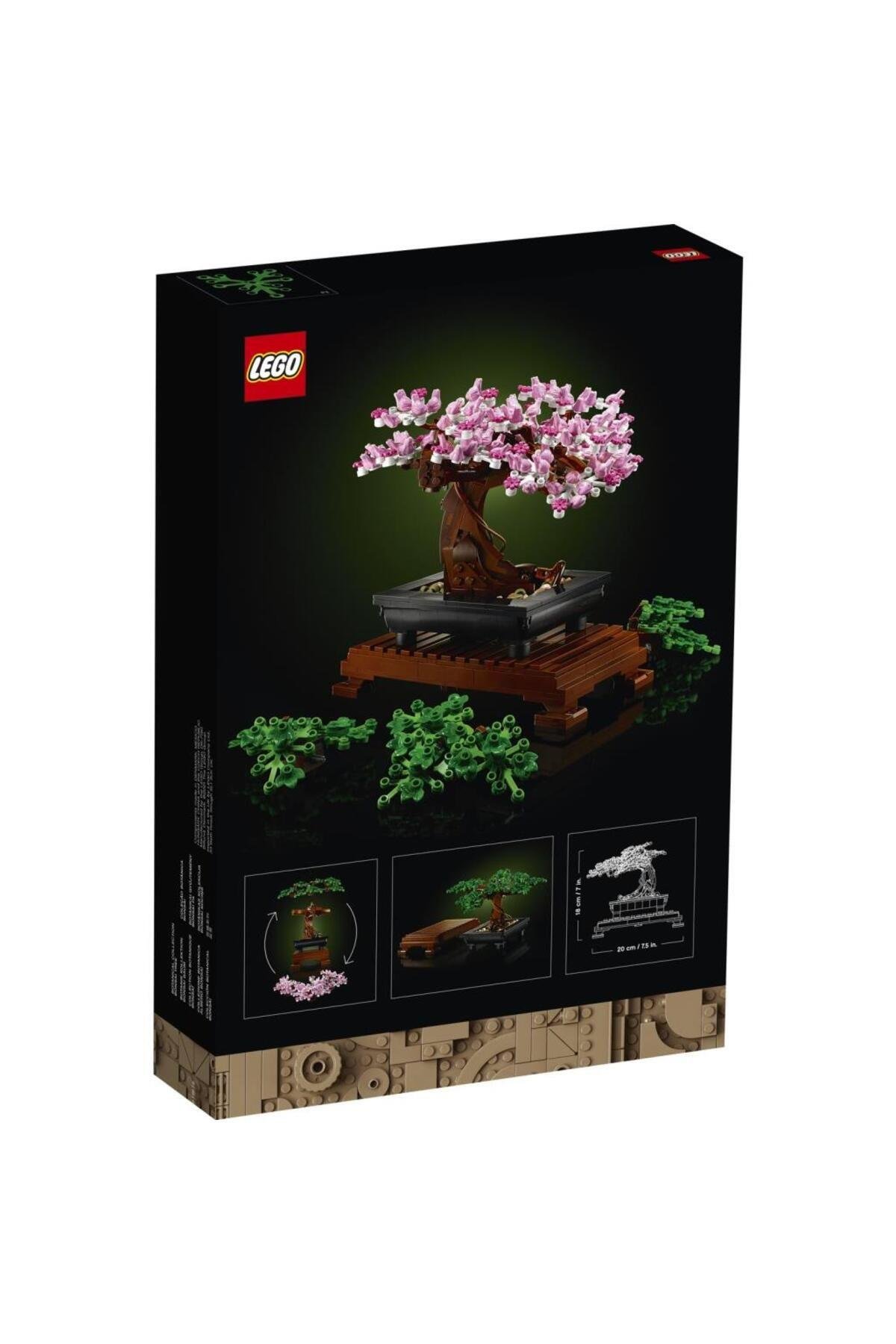 LEGO ® ICONS Bonsai Ağacı 10281 - Yetişkinler İçin Koleksiyonluk Dekoratif Yapım Seti (878 Parça)-Lego