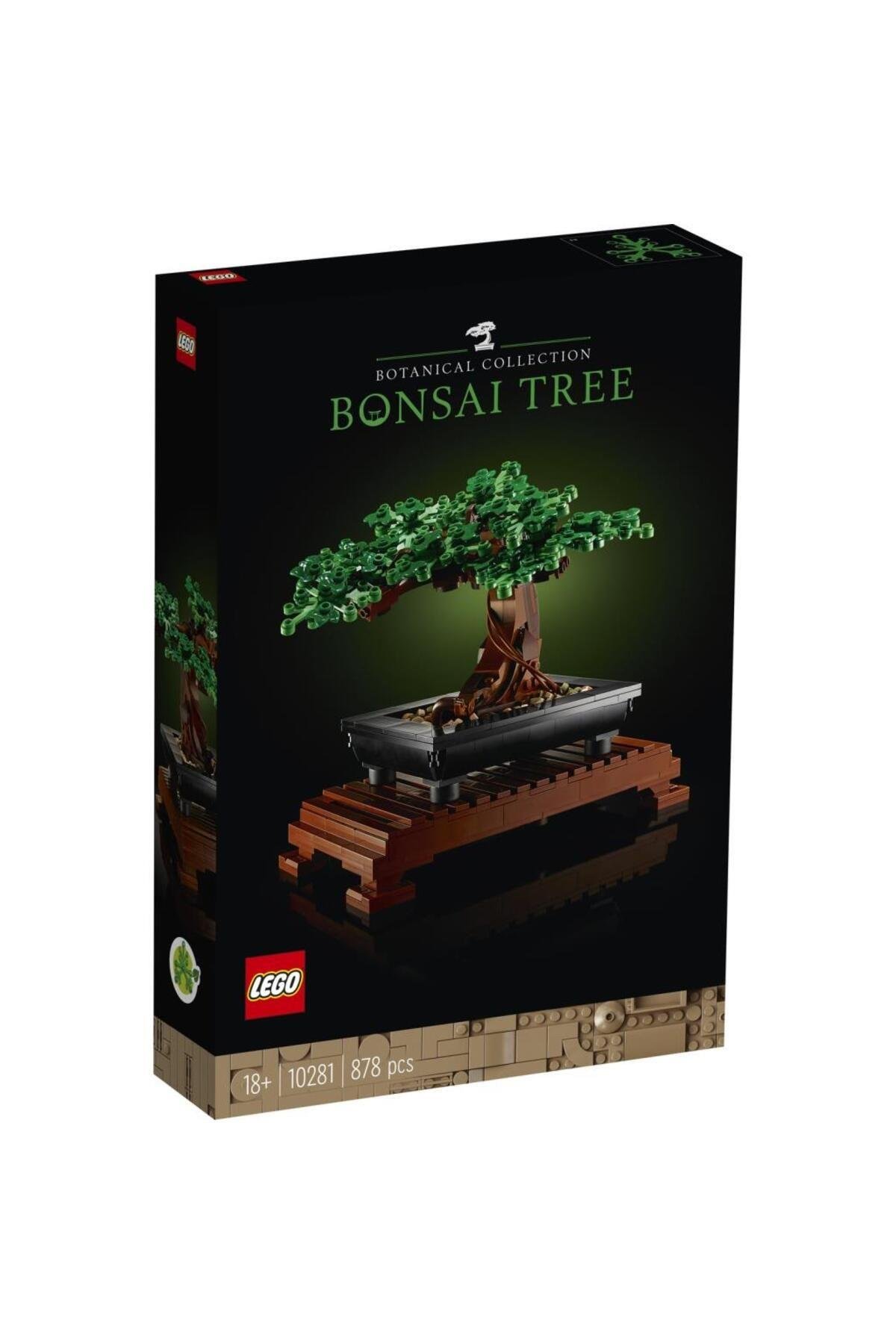 LEGO ® ICONS Bonsai Ağacı 10281 - Yetişkinler İçin Koleksiyonluk Dekoratif Yapım Seti (878 Parça)-Lego