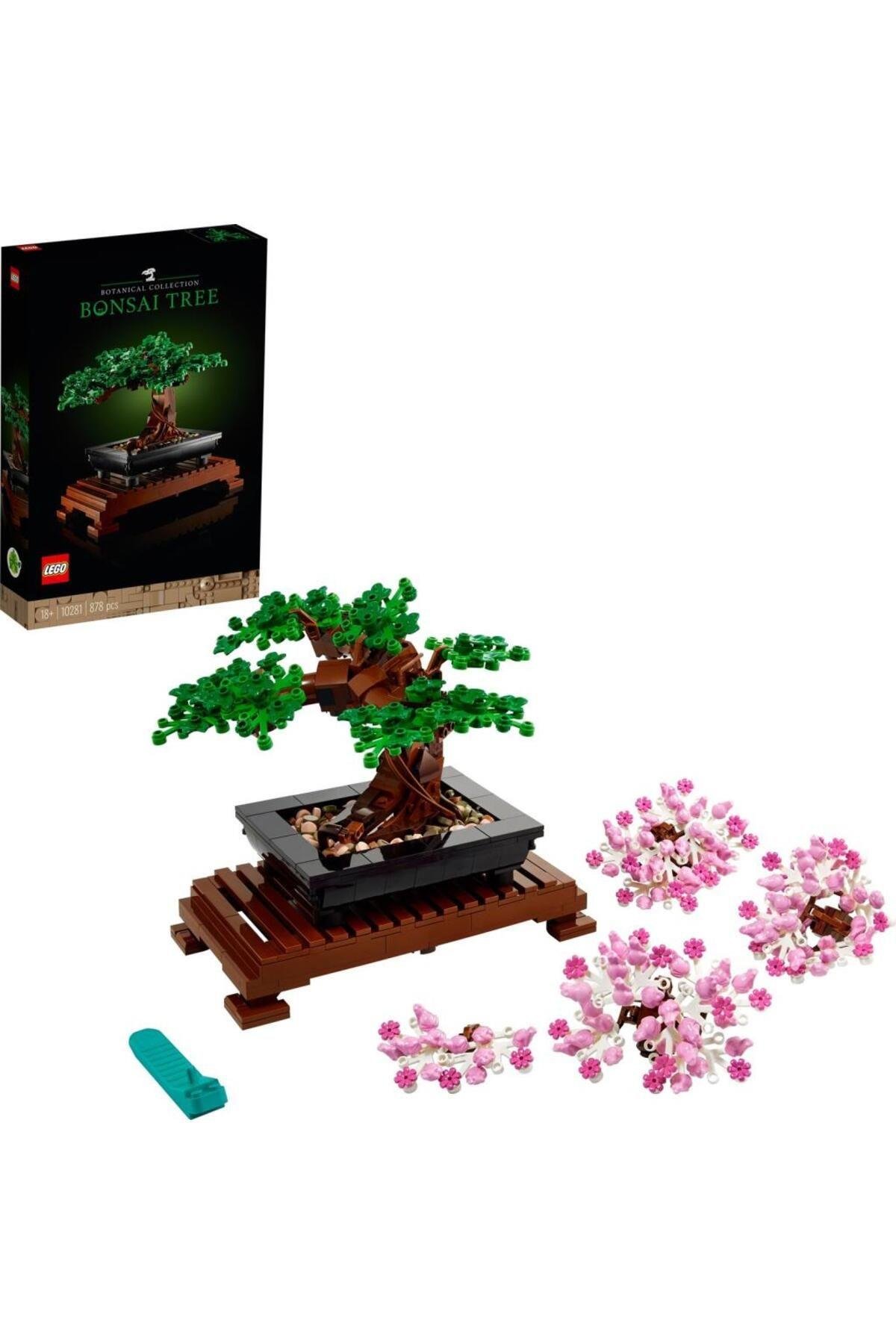 LEGO ® ICONS Bonsai Ağacı 10281 - Yetişkinler İçin Koleksiyonluk Dekoratif Yapım Seti (878 Parça)-Lego