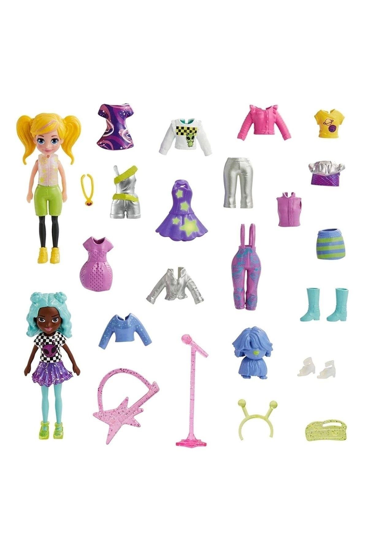 mattel Polly Pocket Ve Arkadaşları Farklı Moda Aksesuarları Oyun Setleri Hnf51-hkv97-Oyuncak Bebekler