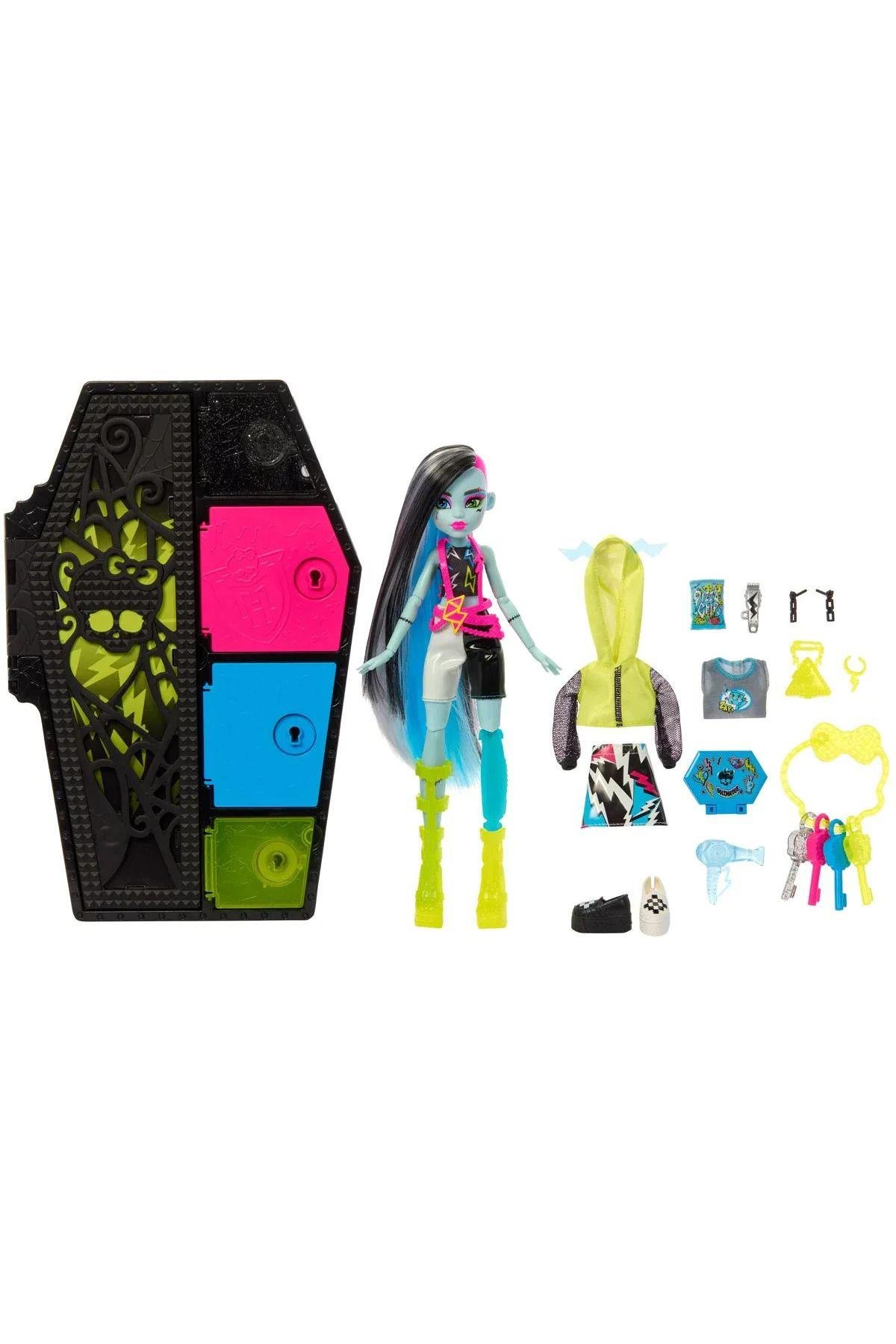 MONSTER HIGH Neon Frights Bebekler HNF79 - Frankie Stein-Oyuncak Bebekler