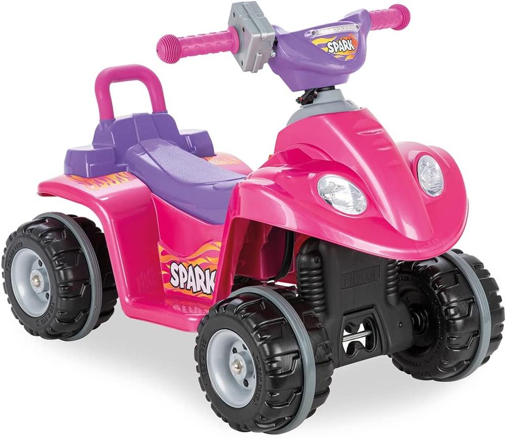 Pilsan Spark Atv 6V Akülü (Metalik Pembe)-Akülü Araba