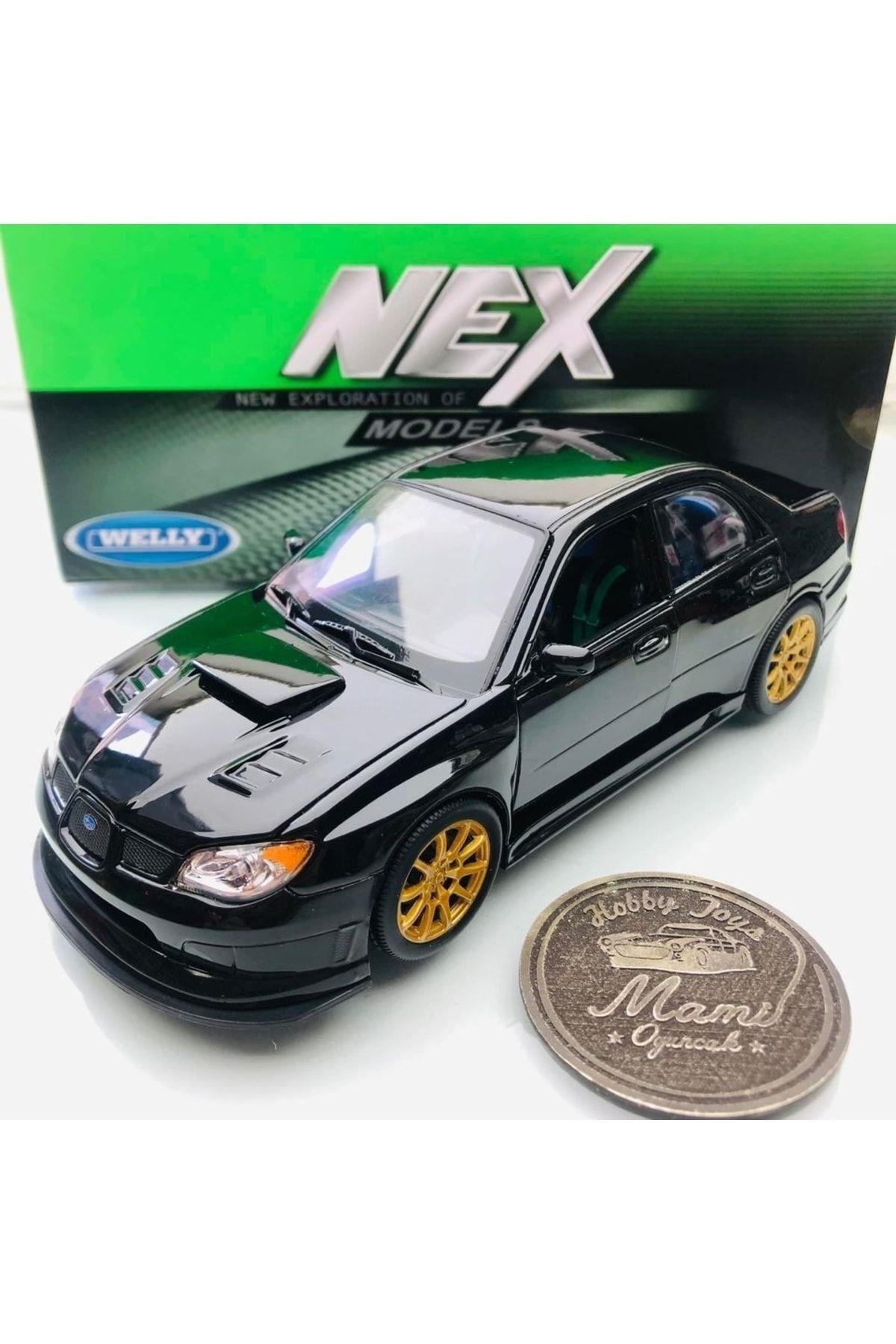 Subaru Impreza Wrx Sti Black 1:24 Ölçek Welly Marka-Maket Araçlar