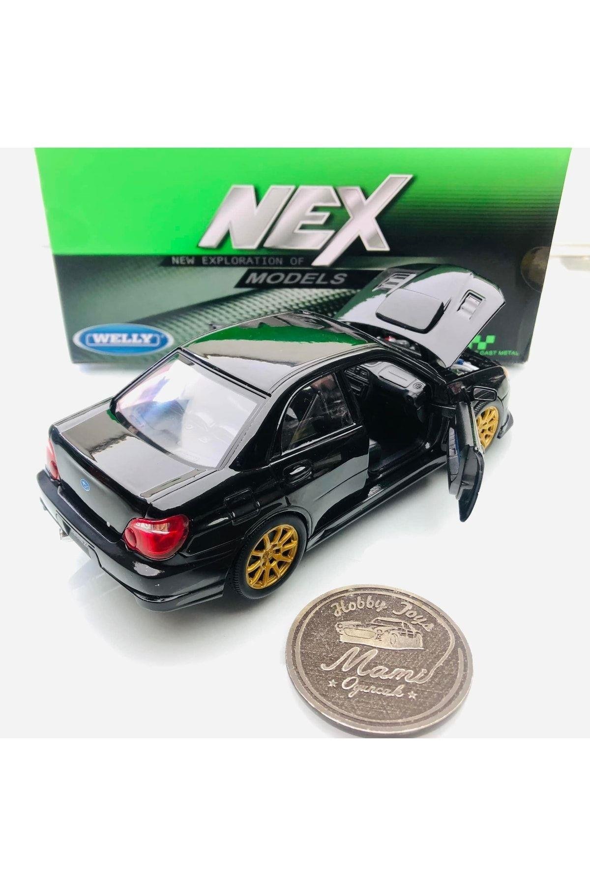 Subaru Impreza Wrx Sti Black 1:24 Ölçek Welly Marka-Maket Araçlar