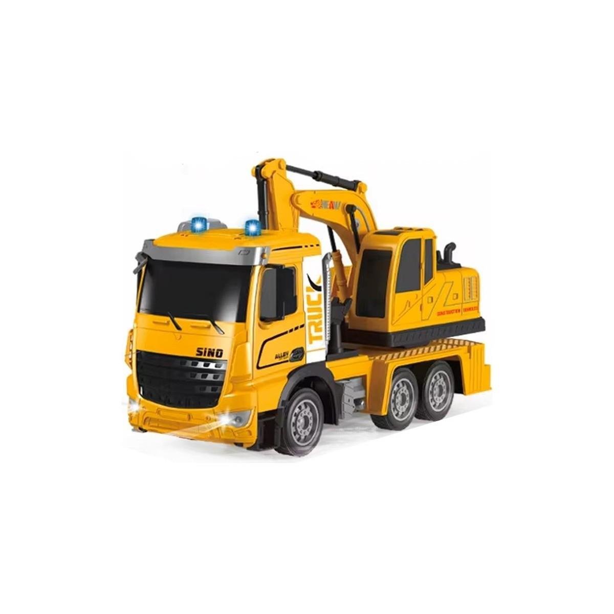 Uzaktan Kumandalı Sesli & Işıklı Excavate Truck Model Ekskavatör Inşaat Aracı-Uzaktan Kumandalı Araçlar