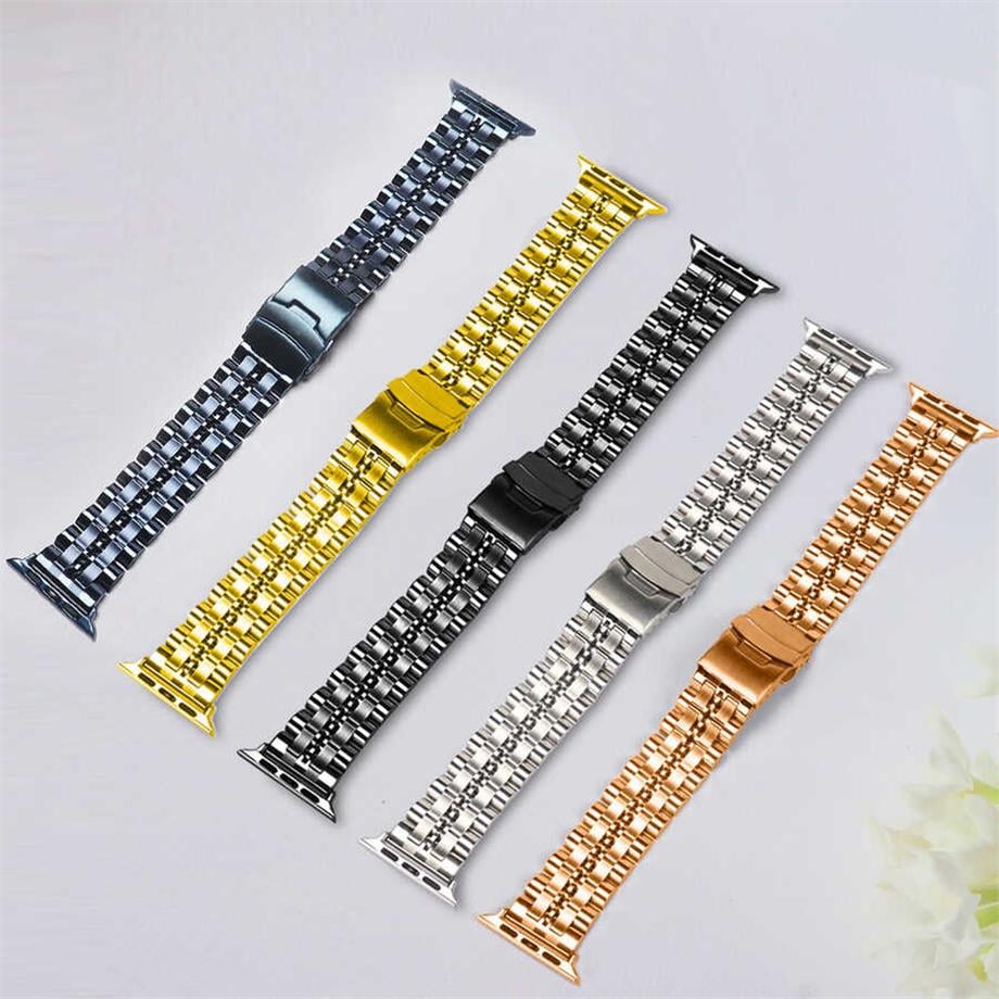  ???Apple Watch 7 41mm KRD-54 Metal Kordon Lacivert
