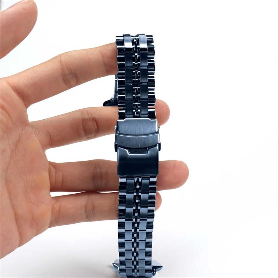  ???Apple Watch 7 41mm KRD-54 Metal Kordon Lacivert