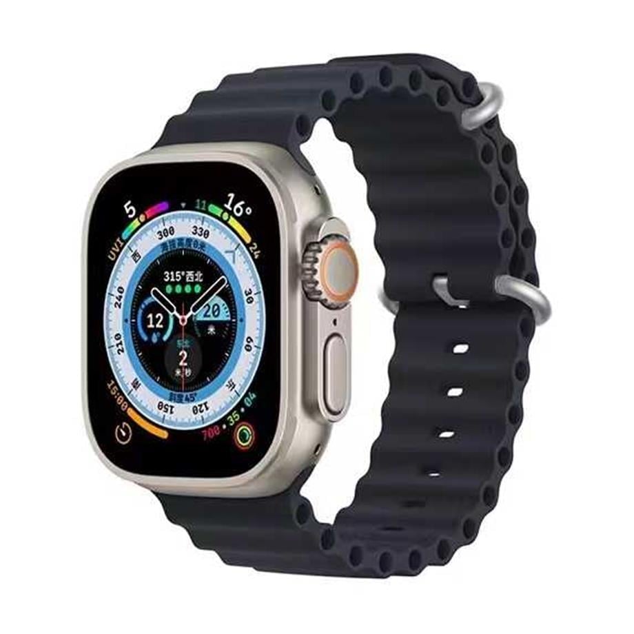  Apple Watch 7 41mm Zore KRD-75 Silikon Kordon  Midnight 