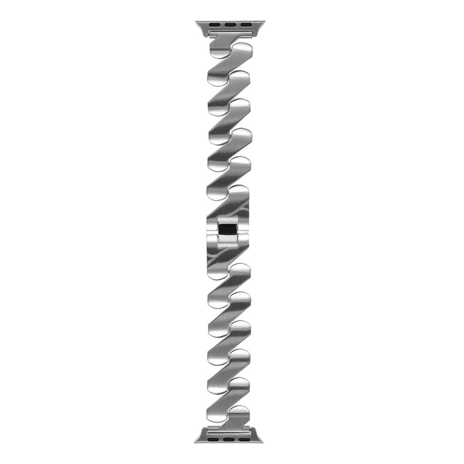  ​​​Apple Watch 7 45mm Kordon KRD-80 Metal Strap Kayış  Starlight 