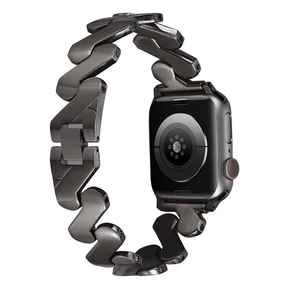  ​​​Apple Watch 7 45mm Kordon KRD-80 Metal Strap Kayış  Starlight 