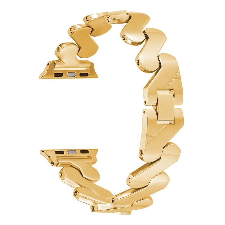  ​​​Apple Watch 7 45mm Kordon KRD-80 Metal Strap Kayış  Starlight 
