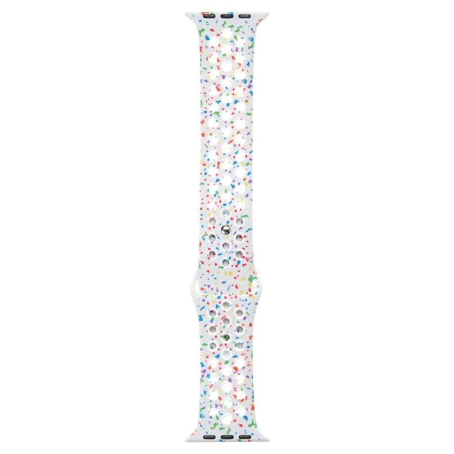  Apple Watch 7 45mm Kordon Yeni Seri 2023 KRD-02 Silikon Strap Kayış 