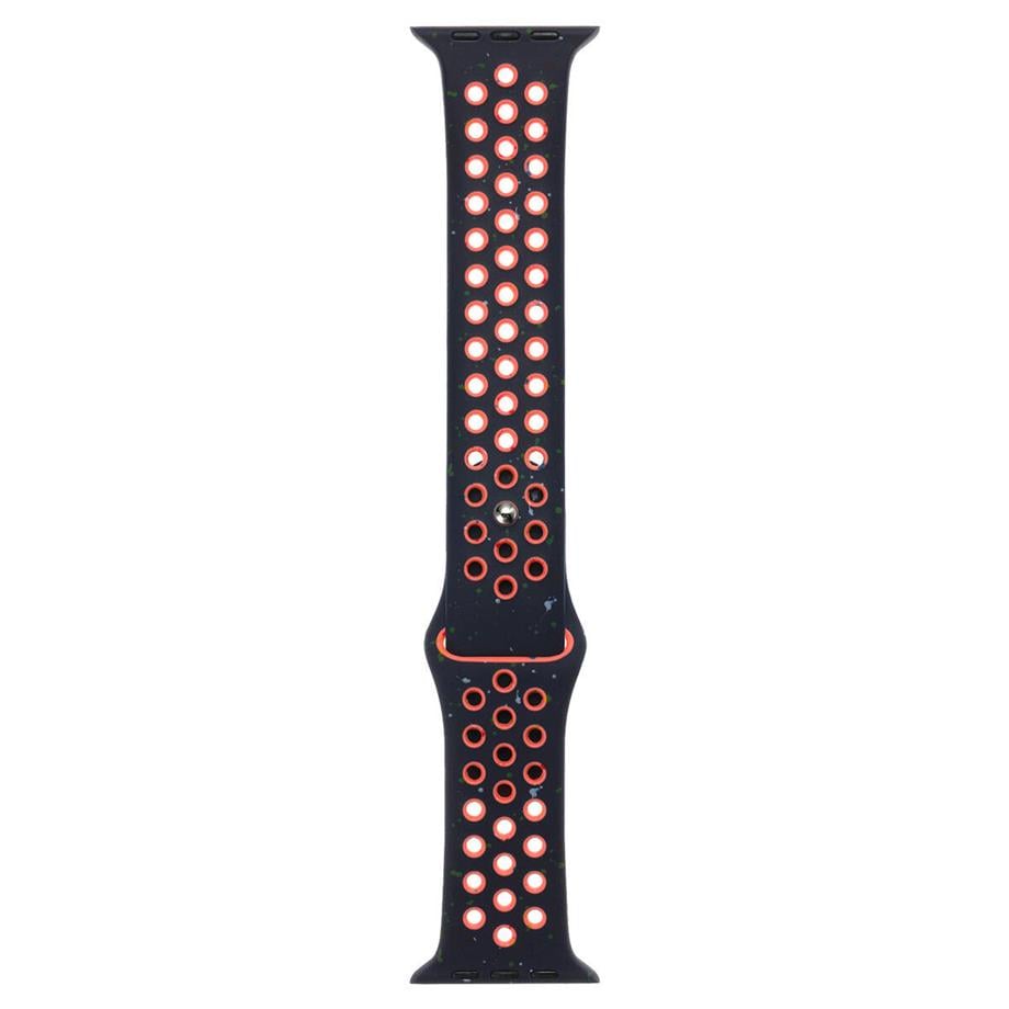  Apple Watch 7 45mm Kordon Yeni Seri 2023 KRD-02 Silikon Strap Kayış 