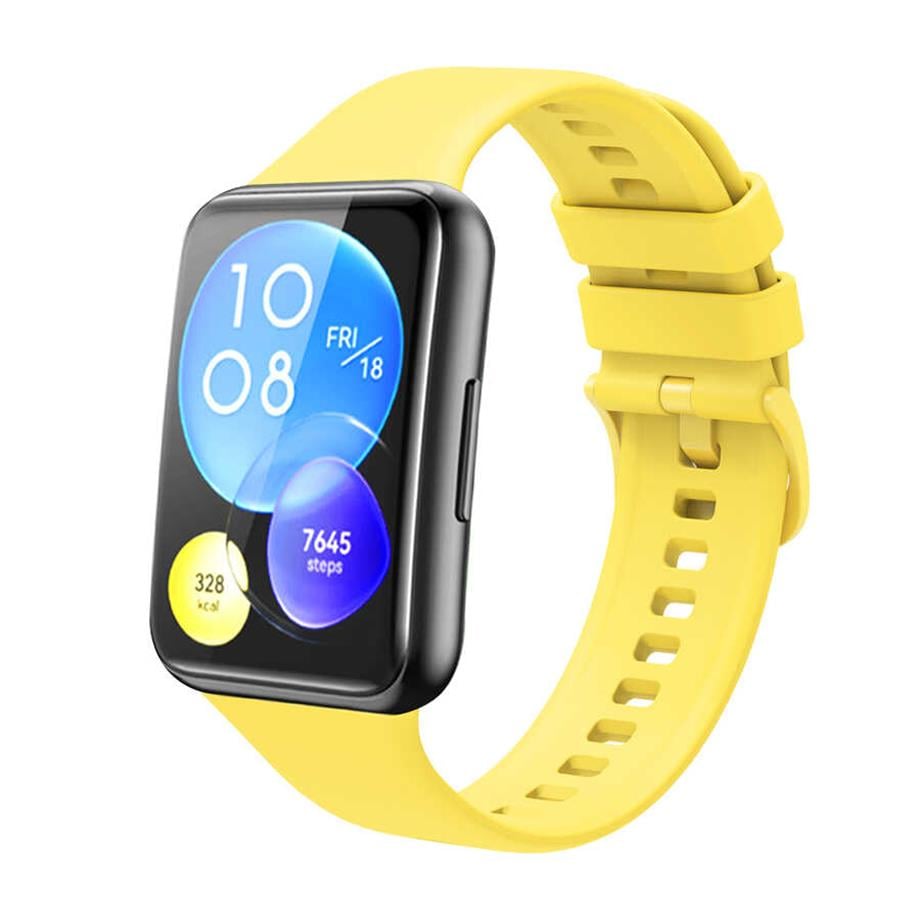  Huawei Watch Fit 2 KRD-43 Silikon Kordon Mürdüm