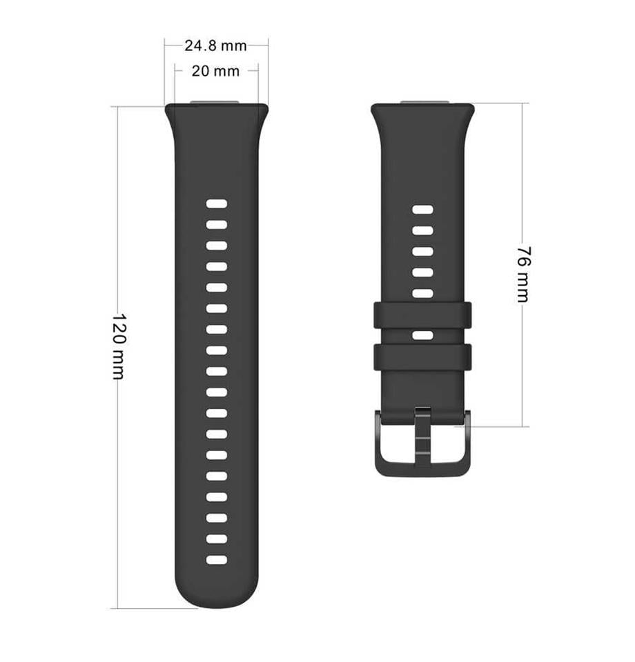  Huawei Watch Fit 2 KRD-43 Silikon Kordon Mürdüm