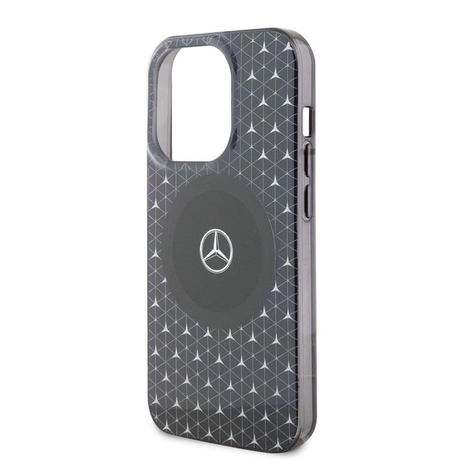  Mercedes Benz Orjinal Lisanslı Magsafe Şarj Özellikli Çift Katmanlı Mini Yıldız Desenli Kılıf Mavi Renkli
