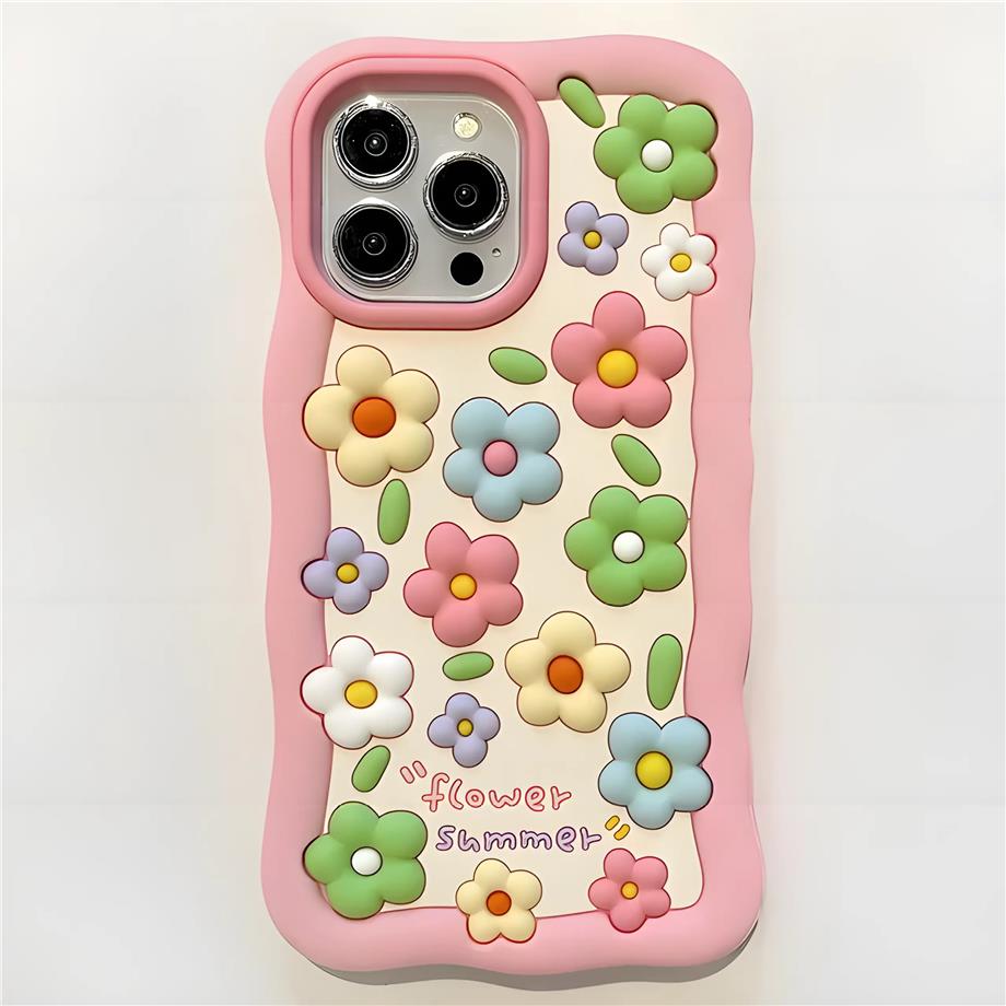 Cute Papatya Silikon Hamur Telefon Kılıfı