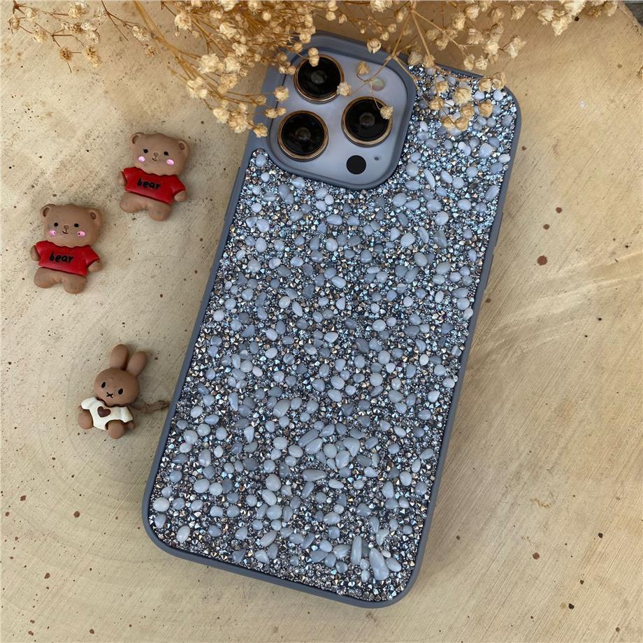 Full Nokta Taşlı Simli Exclusive Telefon Kılıfı Tasarım-7