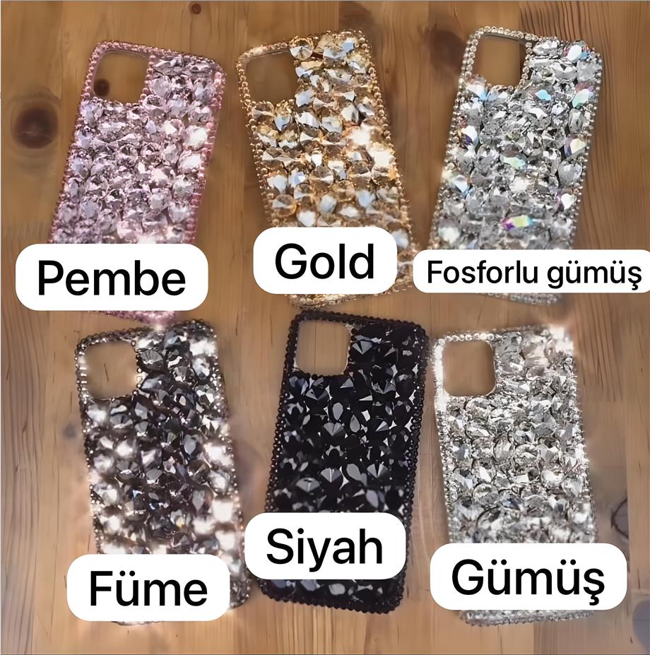 Full Swarovski Taşlı İç Kısım Silikon Lux Telefon Kılıfı