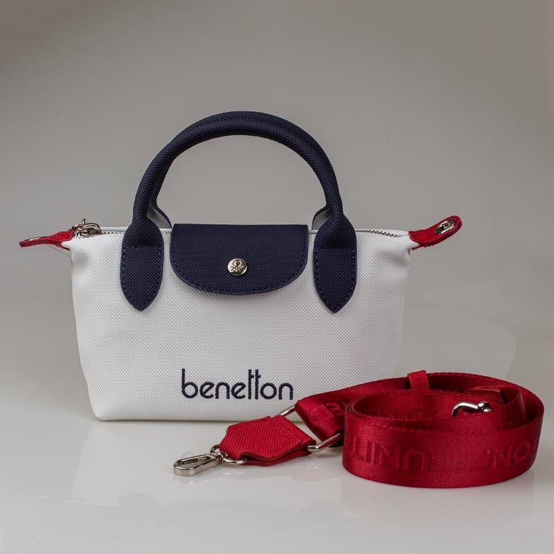 Benetton Beyaz  Kadın Nano Mini Boy Çapraz Çanta BNT 1607