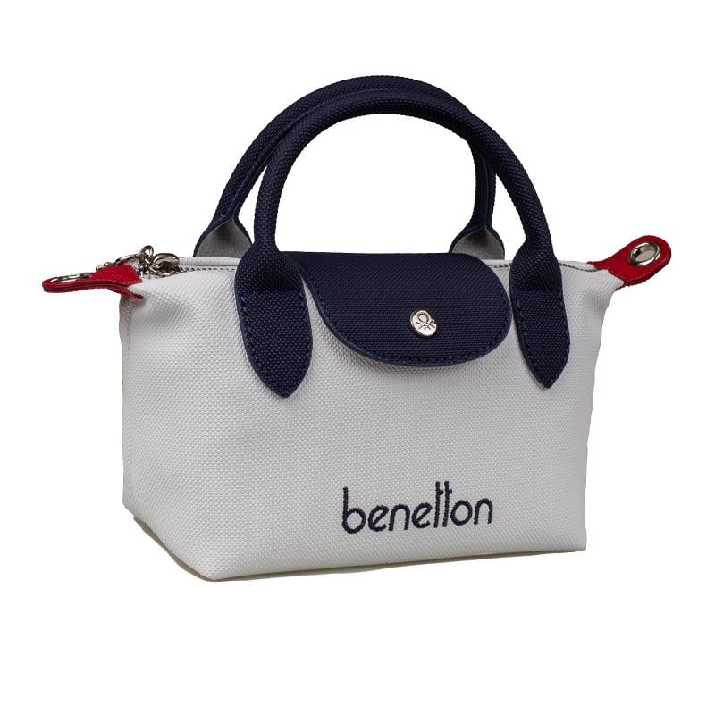 Benetton Beyaz  Kadın Nano Mini Boy Çapraz Çanta BNT 1607