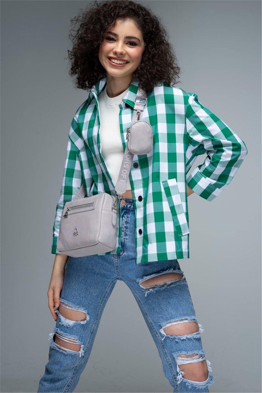 Benetton Füme Kadın Çapraz Çanta BNT 727