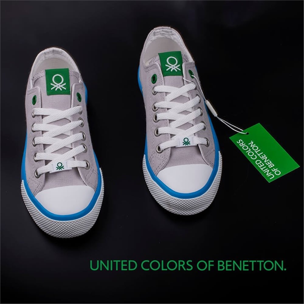 Benetton Gri Unisex Spor Ayakkabı BN-30176