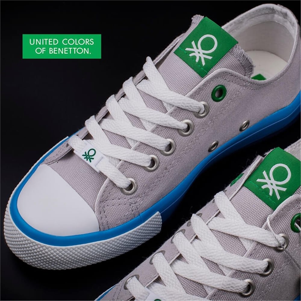 Benetton Gri Unisex Spor Ayakkabı BN-30176