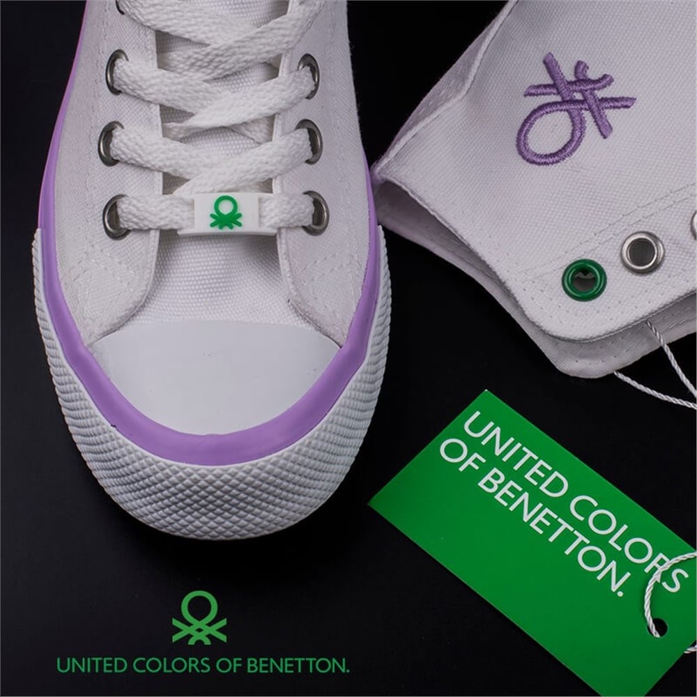 Benetton Lila Kadın Uzun Spor Ayakkabı BN-30189