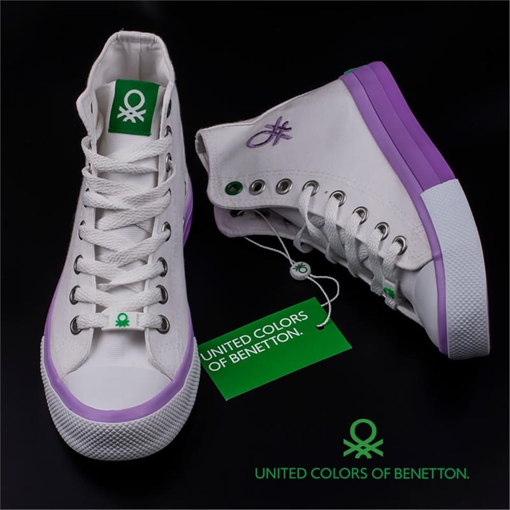 Benetton Lila Kadın Uzun Spor Ayakkabı BN-30189