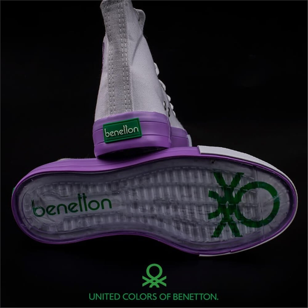 Benetton Lila Kadın Uzun Spor Ayakkabı BN-30189