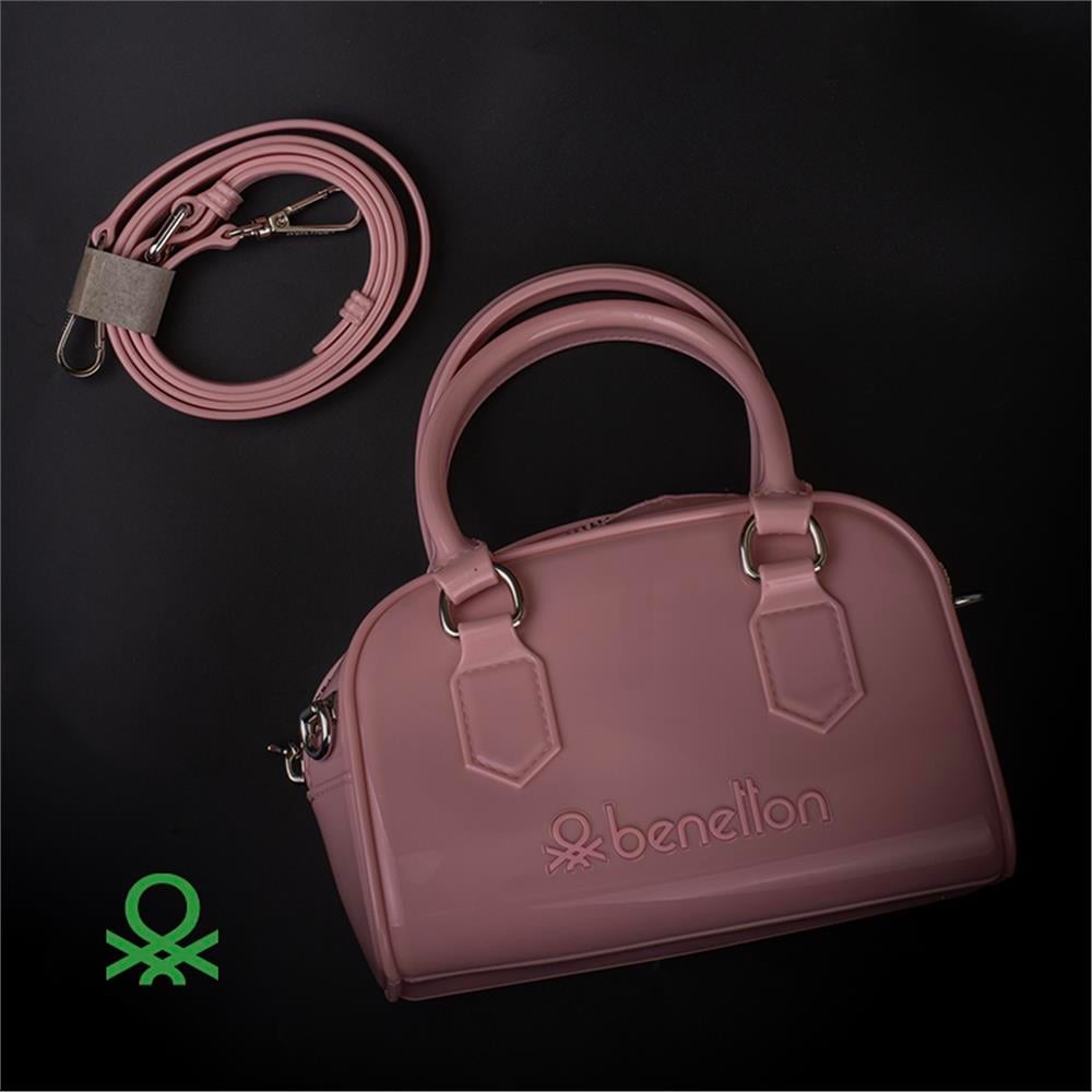 Benetton Pudra  Melissa Mini Boy Kadın El Çantası BNT 1169