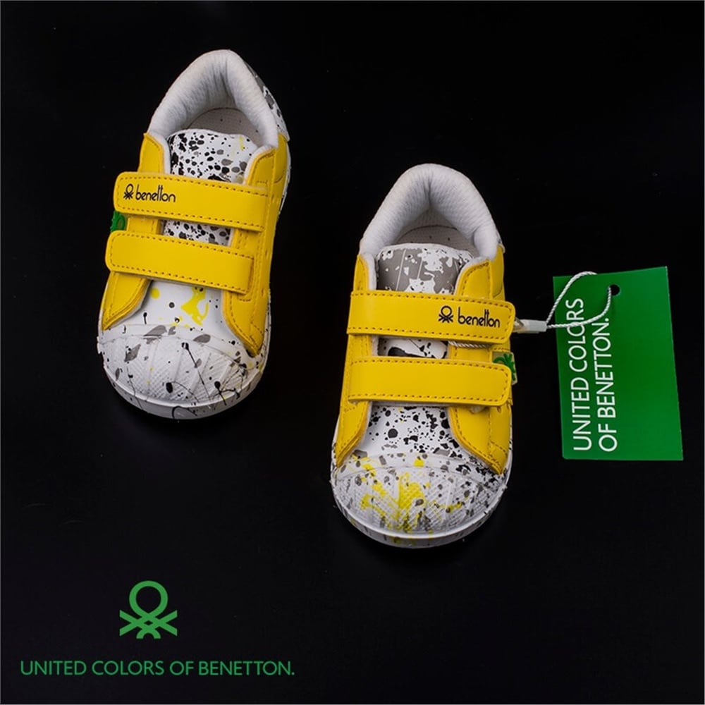 Benetton Sarı Bebe Cırtlı Spor Ayakkabı BN-1017