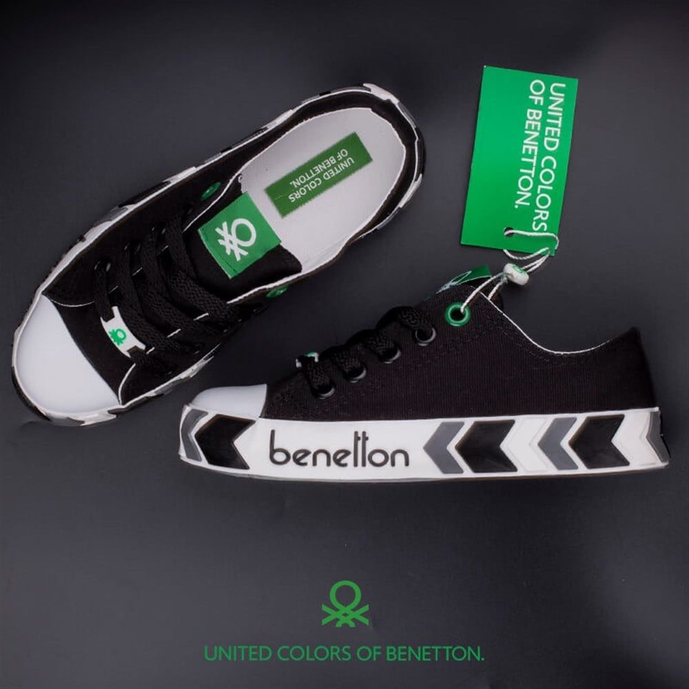 Benetton Siyah Çocuk Unisex Kısa Spor Ayakkabı BN-30633