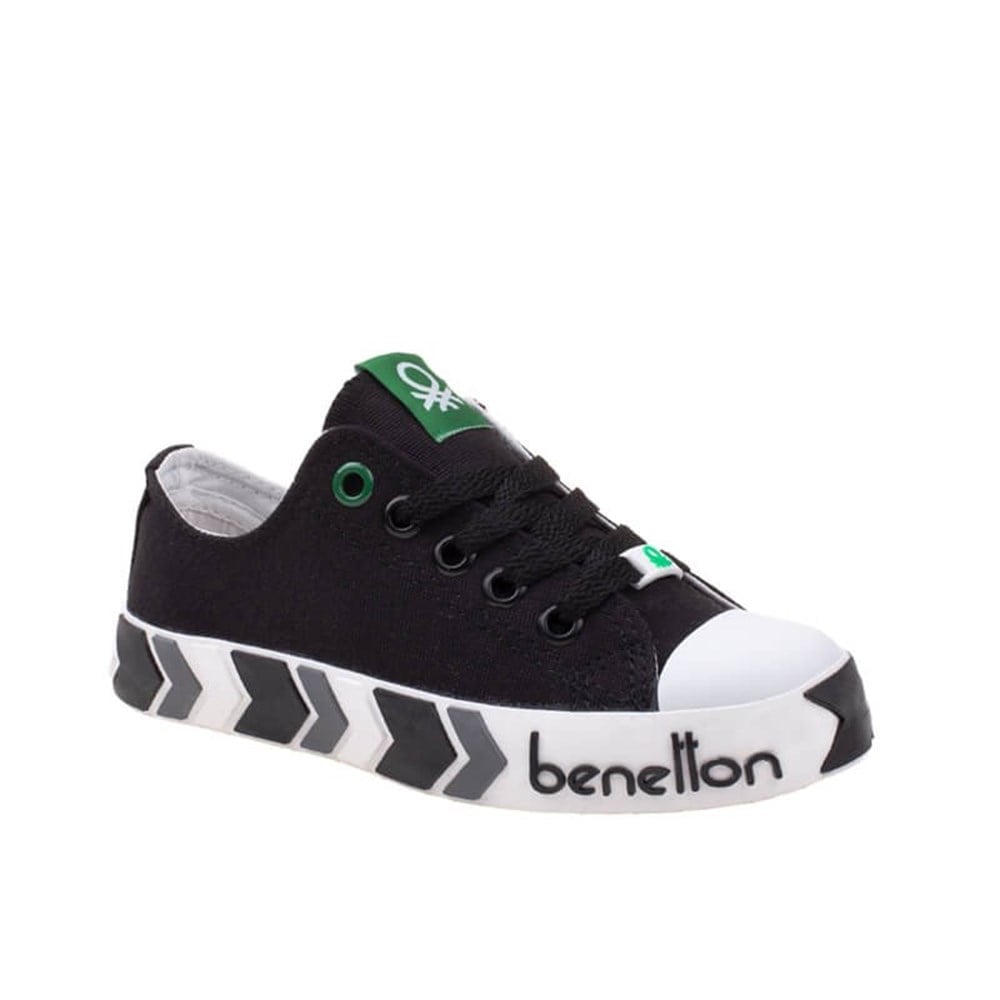 Benetton Siyah Çocuk Unisex Kısa Spor Ayakkabı BN-30633