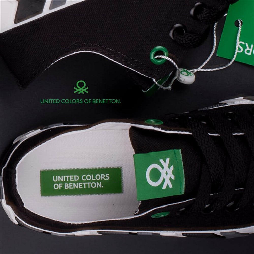Benetton Siyah Çocuk Unisex Kısa Spor Ayakkabı BN-30633