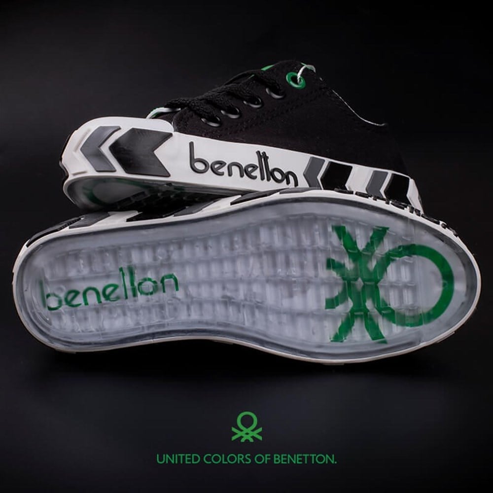 Benetton Siyah Çocuk Unisex Kısa Spor Ayakkabı BN-30633