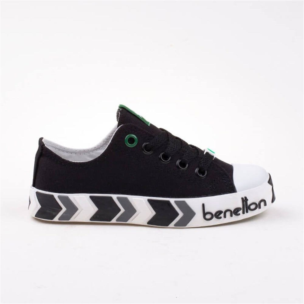 Benetton Siyah Çocuk Unisex Kısa Spor Ayakkabı BN-30633