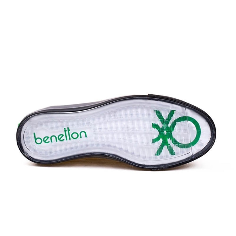 Benetton Siyah Erkek Kısa Keten Spor Ayakkabı BN-30176