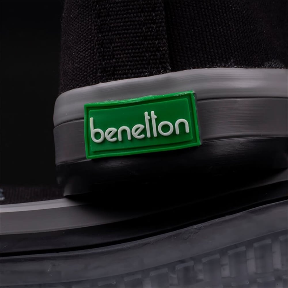 Benetton Siyah Erkek Uzun Spor Ayakkabı