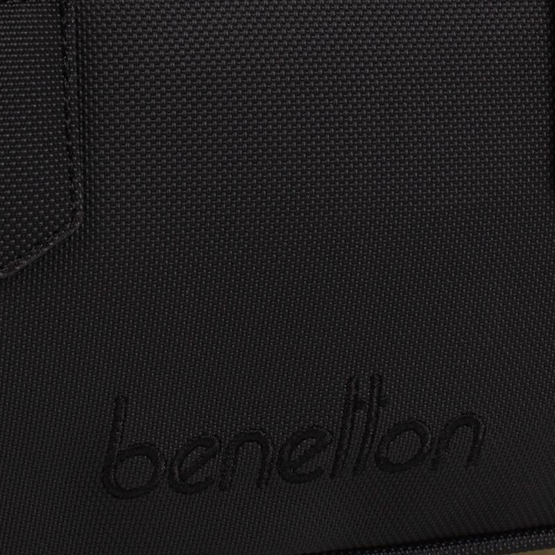Benetton Siyah  Geniş Kadın Çapraz Nano Çanta BNT 1621
