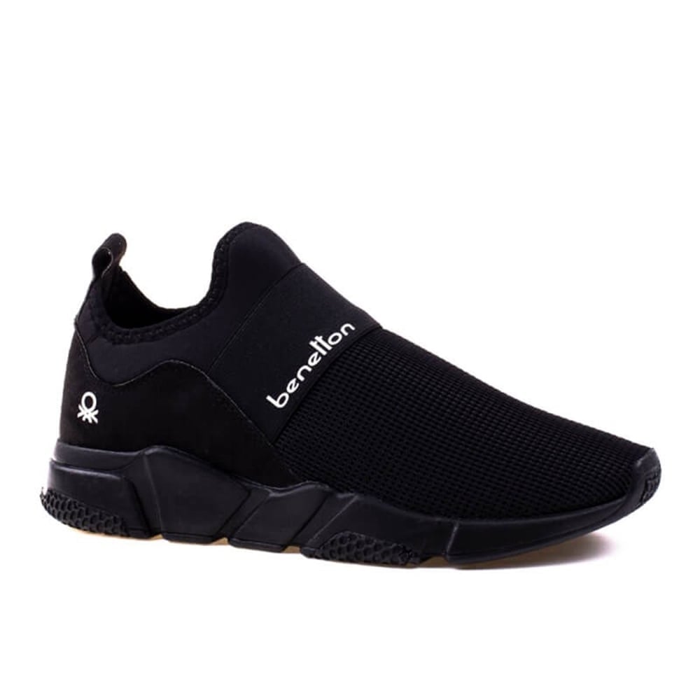 Benetton Siyah Unisex Hafif Esnek Yazlık Spor Ayakkabı