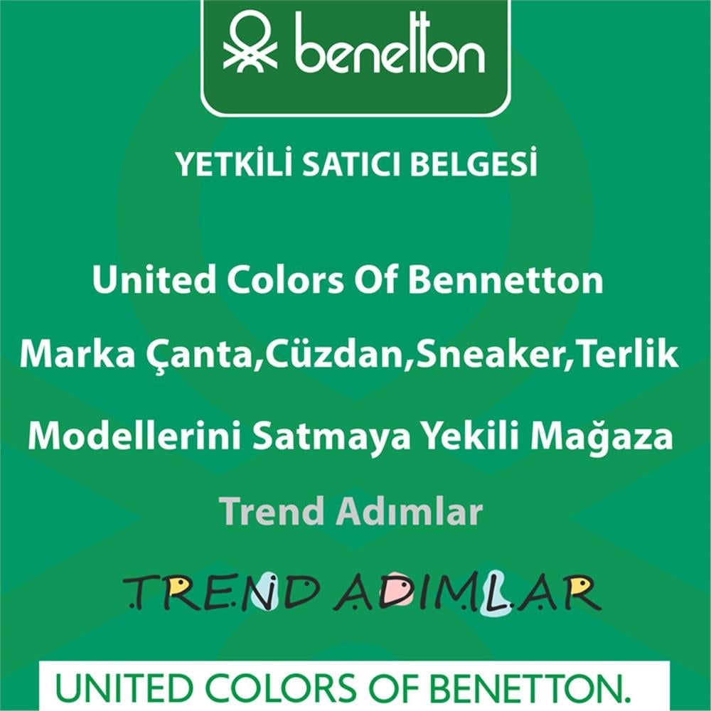 Benetton Taş  Monogram Eskitme Kadın El Çantası BNT 1316
